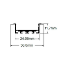 PROFIL ALUMINIU PENTRU BENZI LED LAT/ADANC 2m