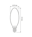 Bec LED tip con, 5W, E14, lumina neutra (**Cantitate minima comanda: 10 buc**)