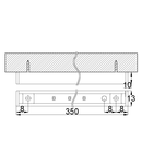 Corp de Iluminat LED - Bagheta luminoasa,montaj pe suprafata, 2.5W, 4000K, 12V DC, lumina neutra