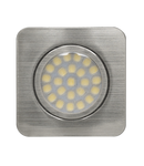 SPOT LED INCASTRABIL, patrat, SMD2835, 3W, 12VDC, 4200K, lumina neutra, IP44