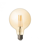 Bec LED glob cu filament dimabil, 4W, E27, 2500K, 220V -240V AC, amber