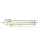 BANDA LED PROFESIONALA 7W/M 4200K 48V DC 112LED/M IP67