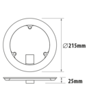 MODUL MAGNETIC LED PENTRU LAMPI DE TAVAN, SMD2835, 18W, 4200K, LUMINA NEUTRA