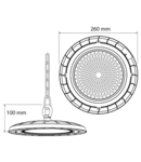 Lampa LED industriala - High Bay, 100W, 5000K, SMD3030, IP54