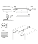 Comutator senzor IR cu declansare usa dubla, 60W, 12-24V DC, 5 cm