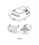 SENZOR DE MISCARE CU MICROUNDE OSCAR MW18/IN-W