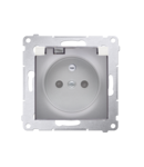 Priza pentru versiunea IP44 cu obturator garnitura de protectie si capac transparent, contine 16 A, 250 V~ 16 A, 250 V~, cleme c