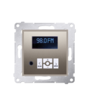 Radio digital cu display, gold mat metalic