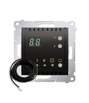 Termostat cu display, 16 (2) A, 230V ~, senzor exterior inclus, antracit metalic