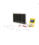 Set panou solar 50W fotovoltaic monocristalin regulator 10A 2xUSB 12/24V 4 becuri LED 9W Breckner Germany, PY87496