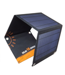 Panou solar 18V - 16W, PYRAMID, pliabil, portabil, cu 2 porturi USB, camping, drumetii, pescuit, PS-16