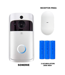 Sonerie inteligenta, Pyramid, WIFI 720P H.264, wireless, acumulatori inclusi, compatibil Smartphone Android, IOS, SON101