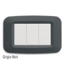 Placa ornament 2 module  Negru Gri Ave  Yes 45