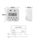 Timer digital, SINOTIMER interval de 1 secunda, 12V temporizator LCD digital programabil saptamanal 7 zile, CN101S-12V