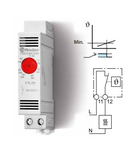 Termostat incalzire pentru panou (industrial) - 1 contact, 10 A, Standard, (–20...+40)°C, Termostat - Montare pe șina 35 mm (EN 60715), NI (contact normal inchis)