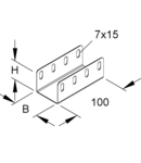 Conector De Imbinare, Dintr-O Singura Piesa, in Forma De U, 40X47 Mm