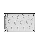 Cable entry gland plate, 4xM16, 6xM25/16, 8xM32/20