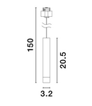 Miniatură Sistem iluminat pe sina  BUXTON MAGNETIC Alama aurie Aluminiu 10W DC48V Bridgelux 550Lm CRI>90 UGR<19 Beam Angle 45° 3000K IP20 Dimabil - imaginea 3