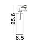Miniatură Sistem iluminat pe sina  4-WIRES TRACK Nisipiu Negru Aluminiu 20W 220-240V 500mA 1428Lm Cree CRI>90 UGR<16 Beam Angle 24° 4000K IP20 Adjustable & Rotating Eaglerise Driver included - imaginea 3