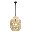 Miniatură Lampa suspendata MIA Natural Ratan Negru Fabric Wire & Baza LED E27 1x12 Wat 230 Volt IP20 Fara bec - imaginea 2