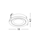 Miniatură Spot  ENZO Nisipiu Negru Aluminiu GU10 1x50W IP20 Fara bec Adjustable - imaginea 2