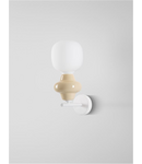 Miniatură Plafoniera  CLIO Mat Alb Metal Baza Yellow Ceramic & Acid Opal Sticla LED E14 1x5 Wat 220-240Volt IP20 Fara bec - imaginea 3