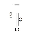 Miniatură Sistem iluminat pe sina  ULTRA SLIM MAGNETIC Nisipiu Negru Aluminiu 5W DC48V Philips 139Lm >90 3000K IP20 - imaginea 3
