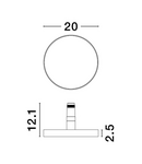 Miniatură Sistem iluminat pe sina  IMAGINE Nisipiu Negru Aluminiu 24W 48V 550mA 1338lm Osram CRI>90 UGR<22 Beam Angle 60° 3000K IP20 Driver Included - imaginea 3
