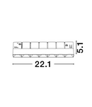 Miniatură Sistem iluminat pe sina  BREDA MAGNETIC Nisipiu Negru Aluminiu 10W DC48V Philips 976Lm >90 3000K IP20 - imaginea 3