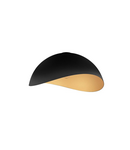 Miniatură Plafoniera  OPSI Nisipiu Negru & Inner Auriu Metal LED E27 1x12Wat 100-240Volt IP20 Fara bec - imaginea 2