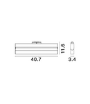 Miniatură Sistem iluminat pe sina  BUXTON MAGNETIC Nisipiu Negru Aluminiu Adjustable LED 22 Wat DC24V IP20 3000K 1880Lm - imaginea 5