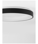 Miniatură Plafoniera  RANDO THIN Nisipiu Negru Aluminiu & Acrylic LED 50 Wat 230 Volt 3250Lm 4000K IP20 - imaginea 6