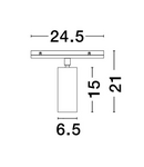 Miniatură Sistem iluminat pe sina  BUXTON MAGNETIC Nisipiu Negru Aluminiu 20W DC48V Bridgelux 954Lm CRI>90 UGR<13 Beam Angle 36° 3000K IP20 Adjustable & Dimabil - imaginea 9