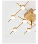 Miniatură Plafoniera  ATOMO Auriu Metal & Acrylic LED 10 x 2.4 Wat 230 Volt 1680Lm 3000K IP20 - imaginea 4