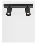 Miniatură Spot  TOD Nisipiu Negru Aluminiu Adjustable LED GU10 2x10 Wat IP20 220-240 Volt Fara bec - imaginea 4