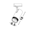 Miniatură Sistem iluminat pe sina  4-WIRES TRACK Nisipiu Alb Aluminiu Adjustable IP20 3000K 38W DC24V 2344Lm 4 WIRES - imaginea 5