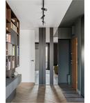 Miniatură Sistem iluminat pe sina  4-WIRES TRACK Nisipiu Negru Aluminiu 20W 220-240V 500mA 1428Lm Cree CRI>90 UGR<16 Beam Angle 24° 4000K IP20 Adjustable & Rotating Eaglerise Driver included - imaginea 4