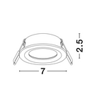 Miniatură Spot  HAP Nisipiu Negru Aluminiu LED GU10 1x10W IP20 - imaginea 6