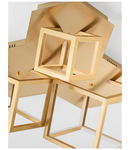 Miniatură Plafoniera  GABBIA Auriu Aluminiu & Silicone LED 110 Wat 230 Volt 8250Lm 3000K IP20 Dimabil - imaginea 4