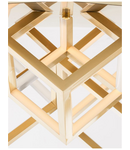 Miniatură Plafoniera  GABBIA Auriu Aluminiu & Silicone LED 110 Wat 230 Volt 8250Lm 3000K IP20 Dimabil - imaginea 6