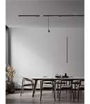 Miniatură Sistem iluminat pe sina  ULTRA SLIM MAGNETIC Nisipiu Negru Aluminiu 5W DC48V Philips 139Lm >90 3000K IP20 - imaginea 4