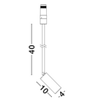Miniatură Sistem iluminat pe sina  IMAGINE Nisipiu Alb Aluminiu 7W 48V 150mA 917lm Osram CRI>90 UGR<12 Beam Angle 24° 3000K IP20 Adjustable & Rotating Driver Included - imaginea 4