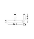 Miniatură Sistem iluminat pe sina  IMAGINE Nisipiu Negru Aluminiu 12W 48V 300mA 606lm Osram CRI>90 UGR<16 Beam Angle 60° 3000K IP20 Rotating & Adjustable & Driver Included - imaginea 6