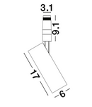 Miniatură Sistem iluminat pe sina  IMAGINE Nisipiu Alb Aluminiu 23W 48V 650mA 1992lm Cree CRI>90 UGR<6 Beam Angle 24° 3000K IP20 Adjustable & Rotating Driver Included - imaginea 4