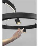 Miniatură Sistem iluminat pe sina  BREDA MAGNETIC Nisipiu Negru Aluminiu LED sus Size 65W jos Size 50W Driver 100W AC 220-240V 4042Lm 3000K CRI>90 IP20 Beam : 120° - imaginea 6