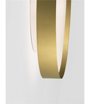 Miniatură Plafoniera  ROI Triac Dimabil Brushed Auriu Metal, Aluminiu & Acrylic LED 48 Wat 220-240Volt 3724Lm IP20 2700 + 3000K Dip Intrerupator Deschis sus & jos - imaginea 4