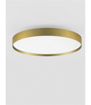 Miniatură Plafoniera  ROI Triac Dimabil Brushed Auriu Metal, Aluminiu & Acrylic LED 48 Wat 220-240Volt 3724Lm IP20 2700 + 3000K Dip Intrerupator Deschis sus & jos - imaginea 6