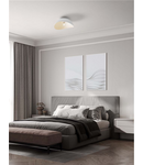 Miniatură Plafoniera  OPSI Nisipiu Alb Metal LED E27 1x12Wat 100-240Volt IP20 Fara bec - imaginea 4