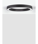 Miniatură Plafoniera  MORBIDO Nisipiu Negru Aluminiu & Acrylic LED 59 Wat 230 Volt 4283Lm CCT Dimabil 2700K - 4000K IP20 Remote Control Included - TUYA- Dimabil - imaginea 2