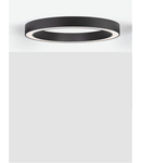 Miniatură Plafoniera  MORBIDO Nisipiu Negru Aluminiu & Acrylic LED 59 Wat 230 Volt 4283Lm CCT Dimabil 2700K - 4000K IP20 Remote Control Included - TUYA- Dimabil - imaginea 3